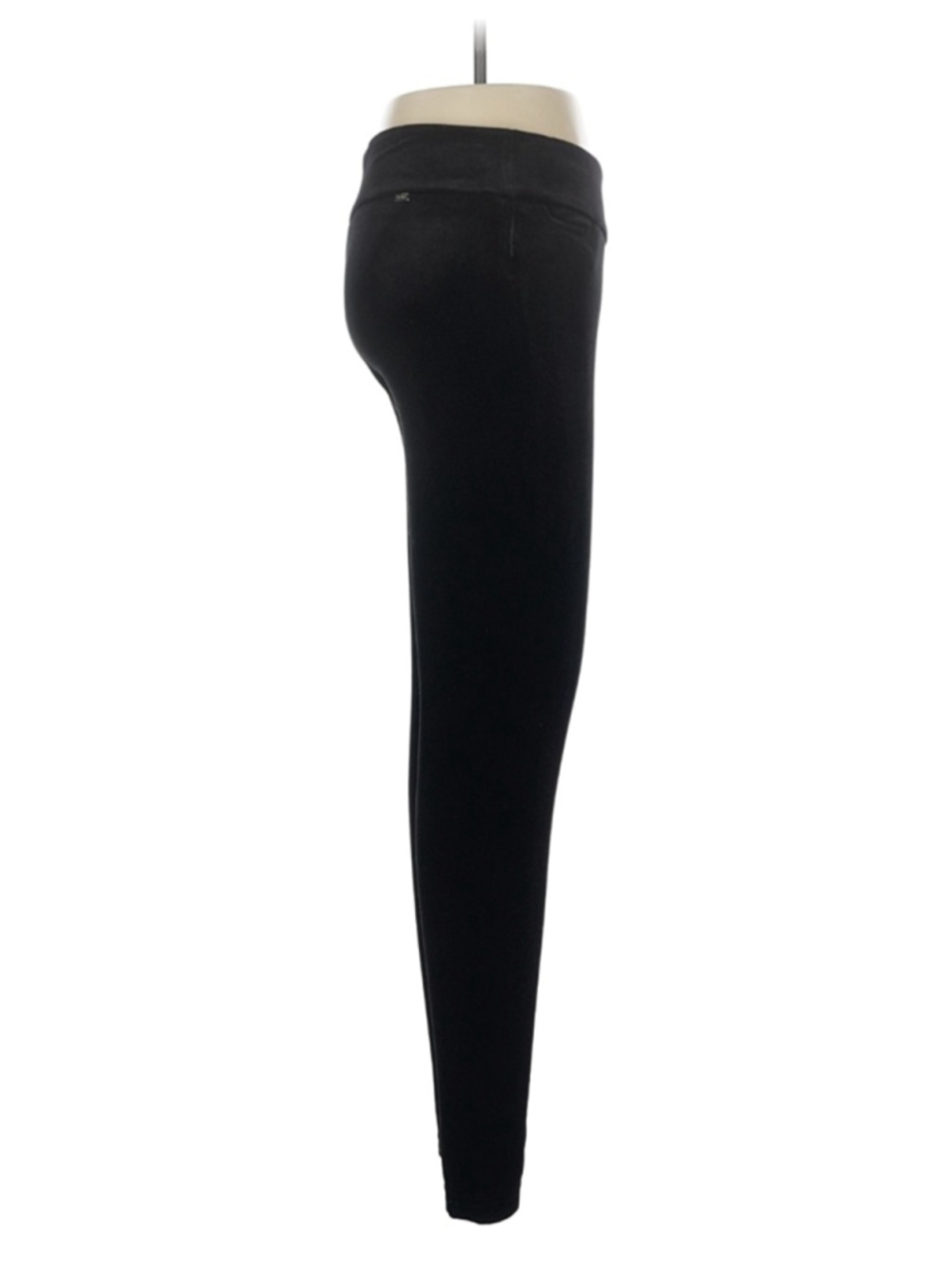 Tommy Hilfiger Black Skinny Velvet Pants - Picture 3 of 7